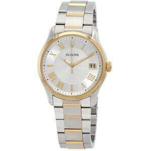 FX04841B NWT Bulova Fashion Men's Quartz Steel Authentic Watch